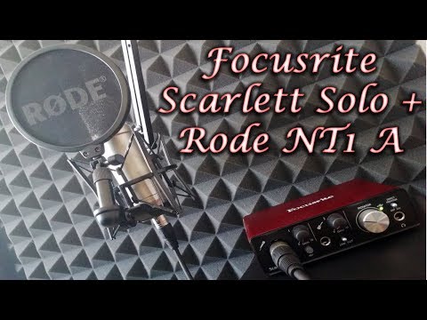Аудиоинтерфейс Focusrite Scarlett Solo и Rode NT1 A