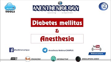 Diabetes mellitus and anesthesia: Case discussion | webinarCAMPUS #saneeshpj #anoopkumaras