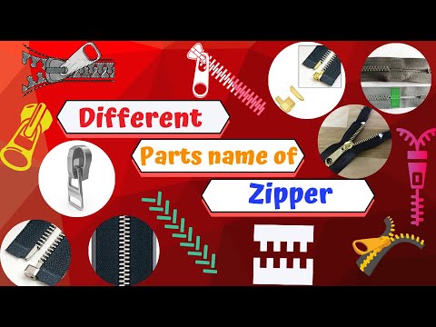 Zipper Types ।। Different Parts of Zipper and their