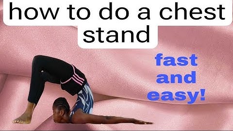 How to do a CHEST STAND in 5 MINUTES - follow along - easy stretches #contortion