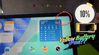 iPad Battery Indicator Yellow