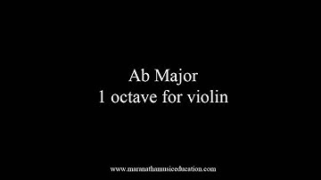 Ab Major 1 octave_Scales for Violin Intonation