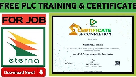 PLC Programming Certificate Online | PLC Traning With Certificate| PLC Programming PLC Online Course