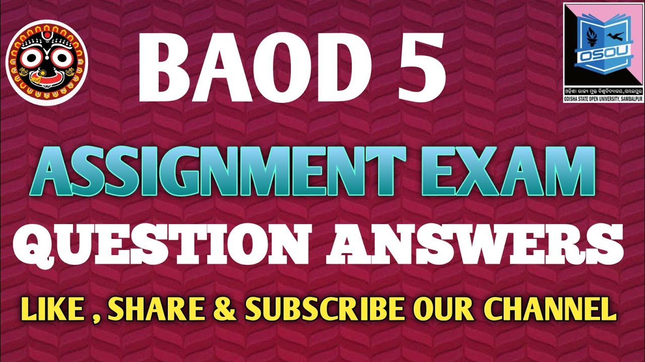 osou assignment questions 2021