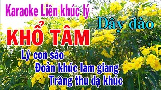 Karaoke Liên khúc lý KHỔ TÂM - DÂY ĐÀO