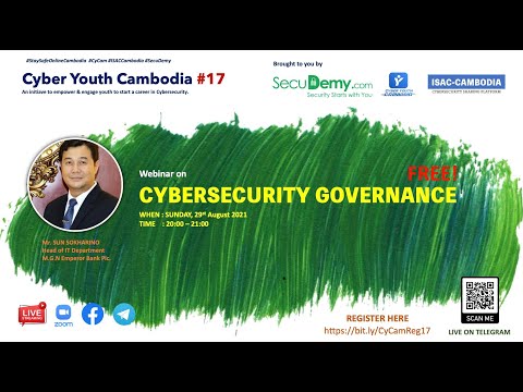 Cyber Youth Cambodia #17: Cybersecurity Governance (Khmer)