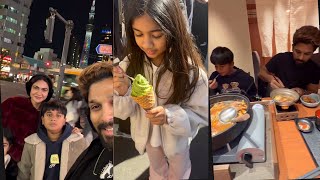 Icon Star Allu Arjun With Family Visuals Japan