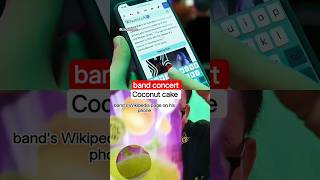 band concert 🎫 coconut cake 🥮 #band #concert #cake