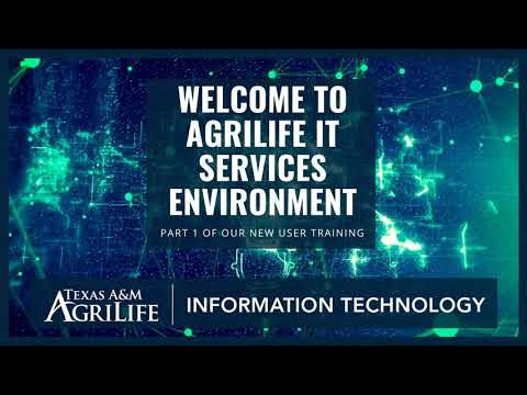 Welcome to AgriLife IT Services Environment!