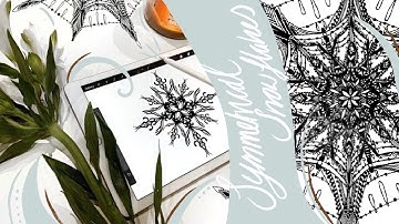How To Use Procreate Symmetry Tool To Draw Perfect Snowflakes