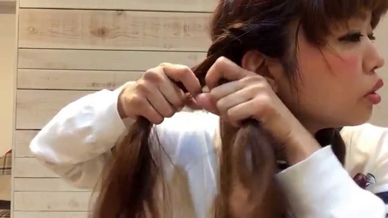 5分でできる 簡単ネジネジくるリンパ セルフヘアアレンジ ロングヘア Youtube