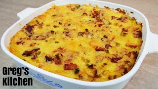 Bacon and Cheese Mashed Potato Bake Recipe