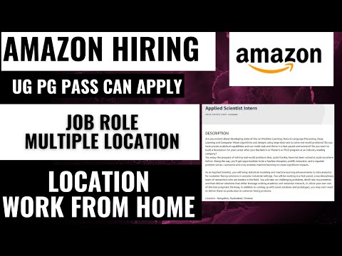 AMAZON WORK FROM HOME JOBS 2023 | Any Graduate & PG can Apply | Online PART TIME JOBS