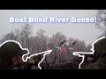 River Geese from the Budget Duck Boat! - NEW BLIND!