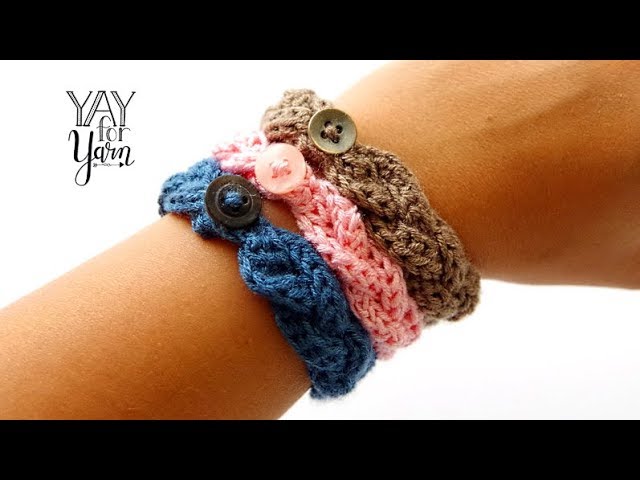 How to Make: CROCHET BRACELET · Free Beginner Pattern · Easy Quick