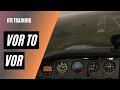 How to Fly VOR to VOR on Airways | No GPS | Cross Radials