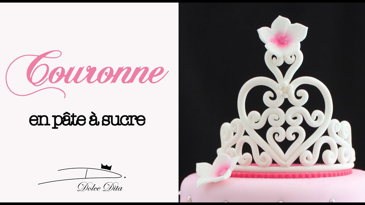 👑 COURONNE DE PRINCESSE en Pâte à Sucre Tuto FACILE pour décorer un Gâteau d'Anniversaire + Astuces