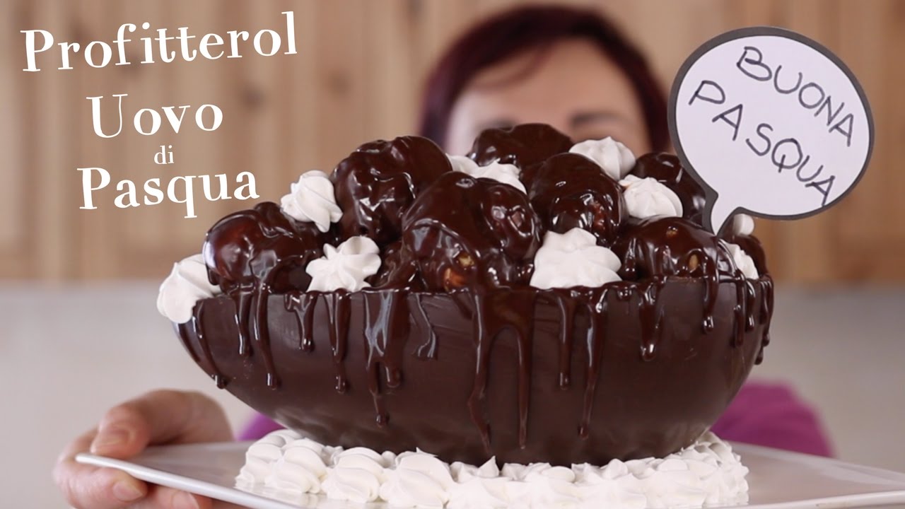 Profitterol Uovo Di Pasqua Ricetta Facile Profiterole Easter Egg Youtube