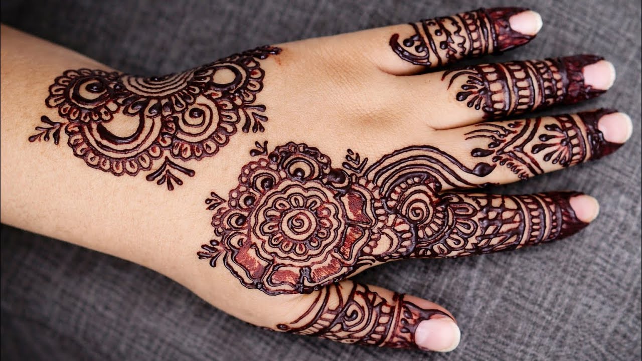 Easy Stylish Back Hand Mehndi | Ramadan Special Mehndi Design | Simple Mehandi Design