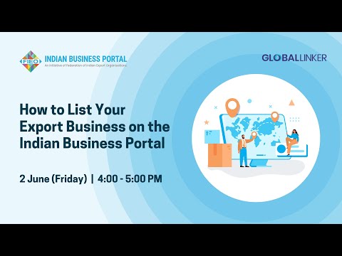 [Webinar] How to List Your Export Business on the Indian Business Portal | 2 June 2023