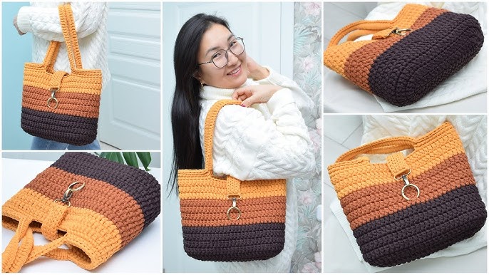 How to crochet a bag with PERFECT shape! 