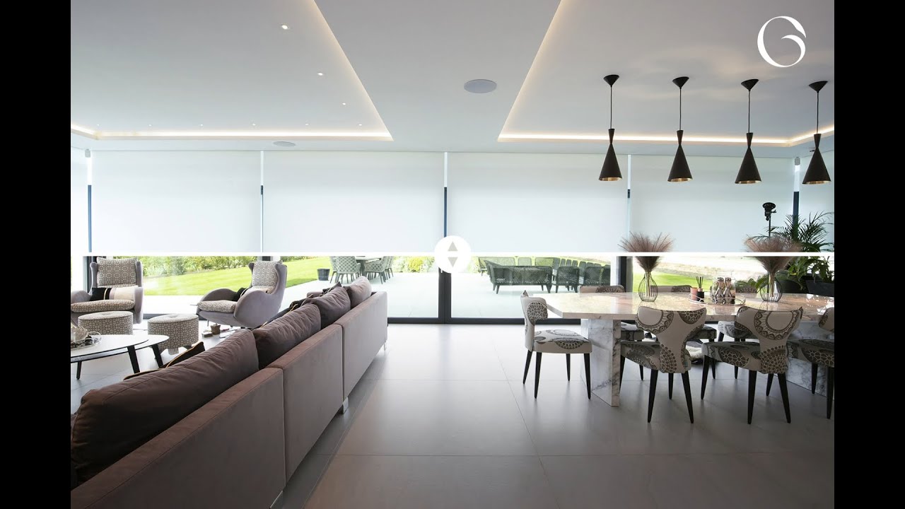 Concealed Roller Blinds for Full-Height Windows