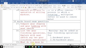 SPECIAL MACHINES UNIT 3 MILLING  10 MARKS