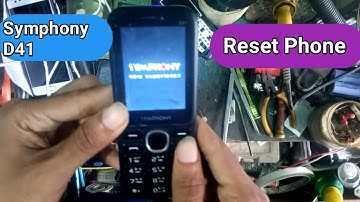 Symphony d41 restore phone // symphony d41 reset phone