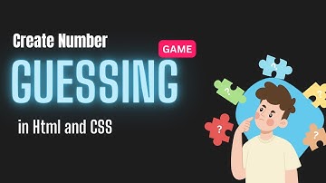 Number guessing game | HTML CSS JavaScript.