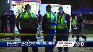 Searchers find 5-year-old's body in Neuse River, father still missing