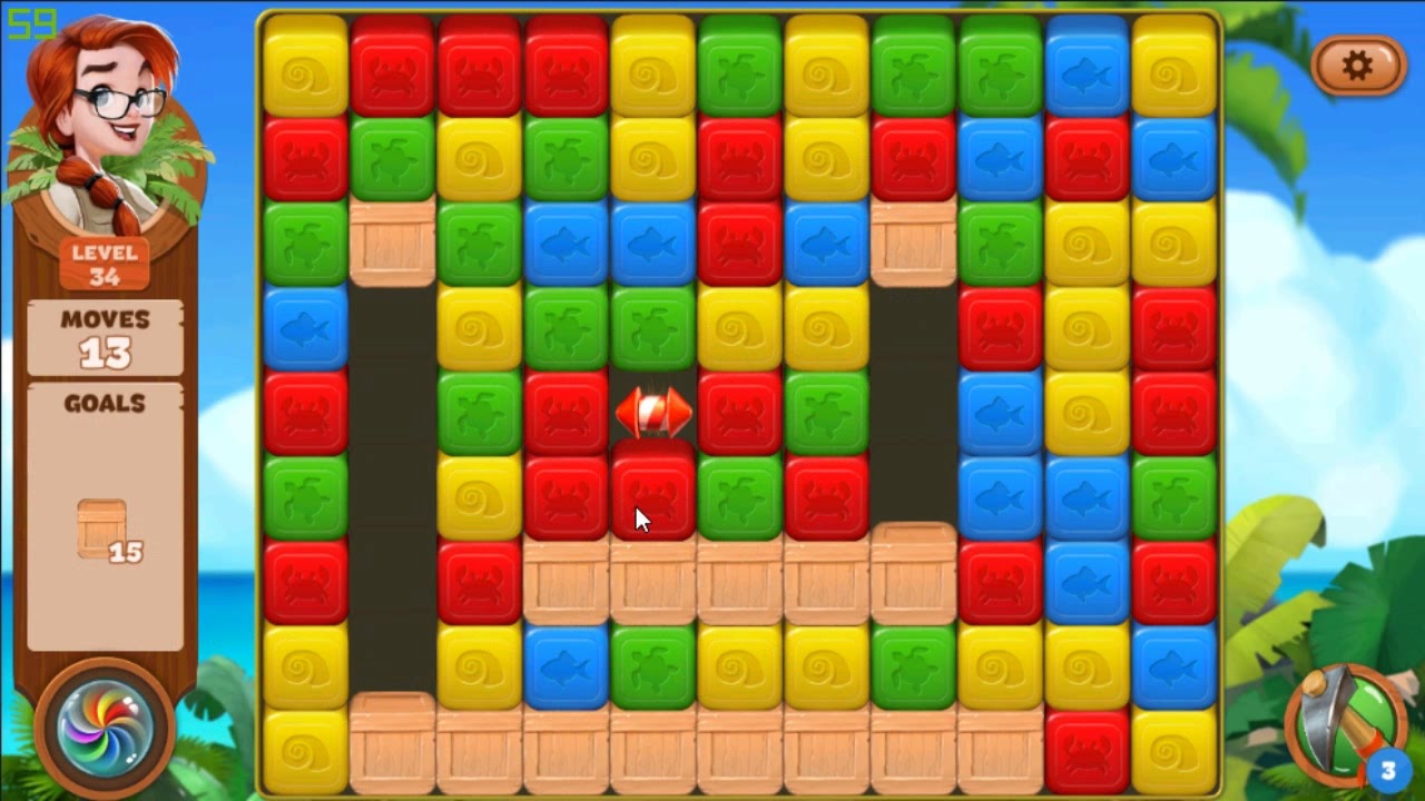 Lost Island Blast Adventure level 34