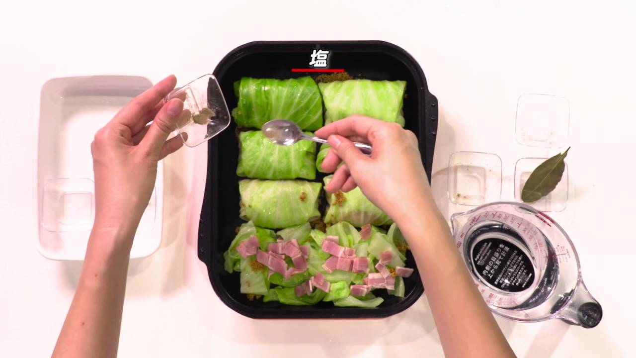 NORITZ_Multi Grill Idea Recipe_ロールキャベツ篇 - YouTube