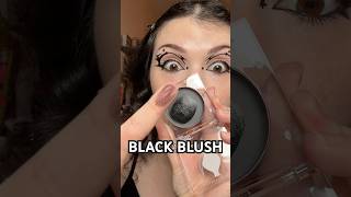 BLACK BLUSH DISASTER😳 trying Lethal Cosmetics “Marceline” cream blush🖤
