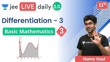 JEE: Basic Mathematics L3 | Differentiation | Unacademy JEE | IIT JEE Physics | Namo Kaul
