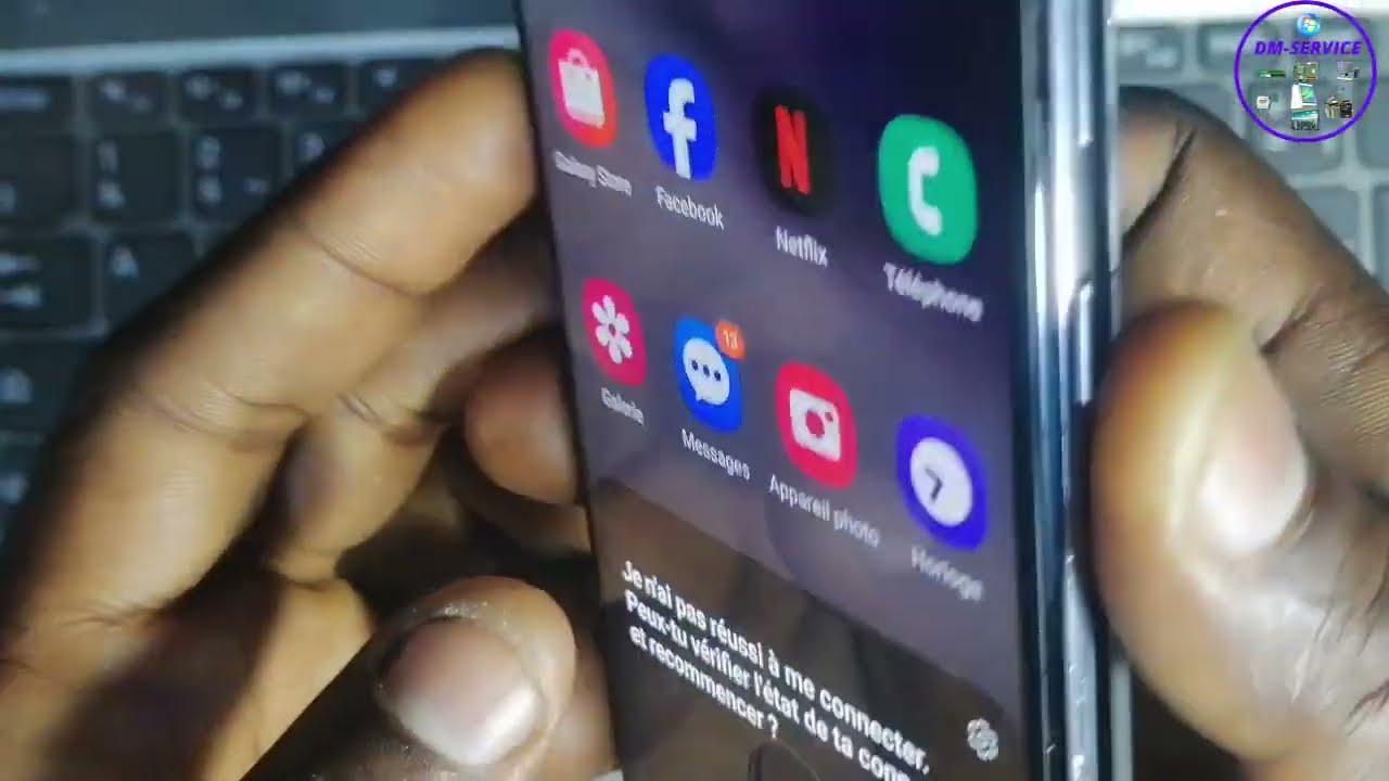 Samsung Galaxy S20 Plus  Le Menu Marche/Arrêt ne s'affiche pas pour éteindre le téléphone.