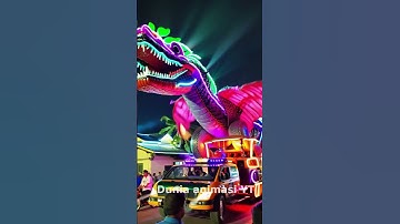 Maskot dinosaurus raksasa takbir keliling idul fitri 2025  #takbiran #takbirkeliling #dinosaur