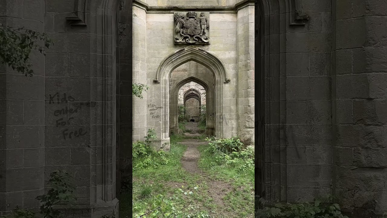 Beautiful remains of Dunmore Park House, an 1820 mansion in Scotland 