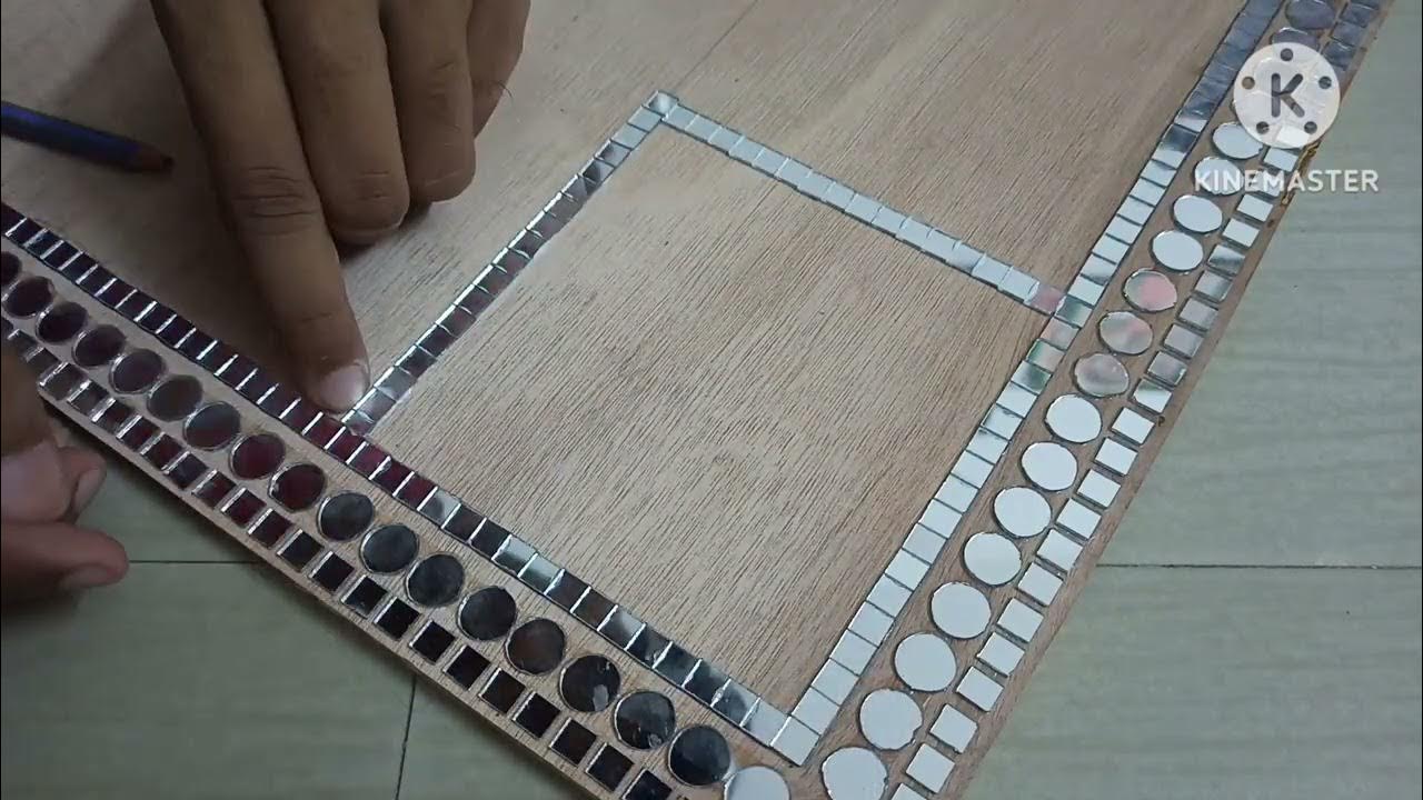 How to make Mirror Mosaic Art PART I Art Tutorial artmagicbyvikas YouTube