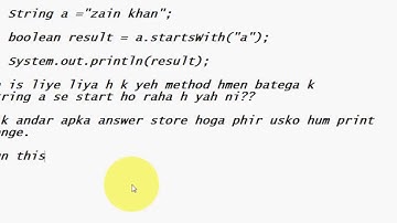 Java Startswith & Endswith Functions / Methods
