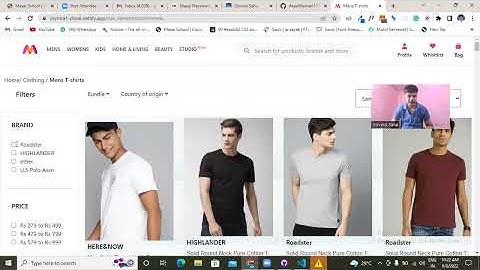 Myntra Clone explain by me .