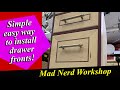 How to easily attach drawer fronts to your cabinet