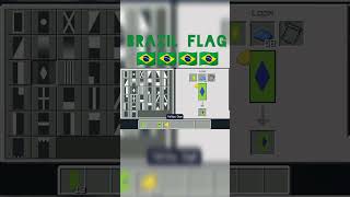 I MAKE 🇧🇷🇧🇷🇧🇷 BRAZIL FLAG IN MINECRAFT #minecraft #shorts #brazil
