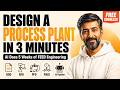 Design a Process Plant in 3 Minutes — AI Generates Full FEED Package (BOD, PFD, P&ID)