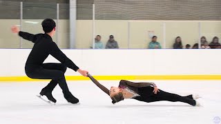 'Search for the Pink Panther' - Ava Cheung & Stephen Lee's 2024 Pre-Novice Pairs Short Program