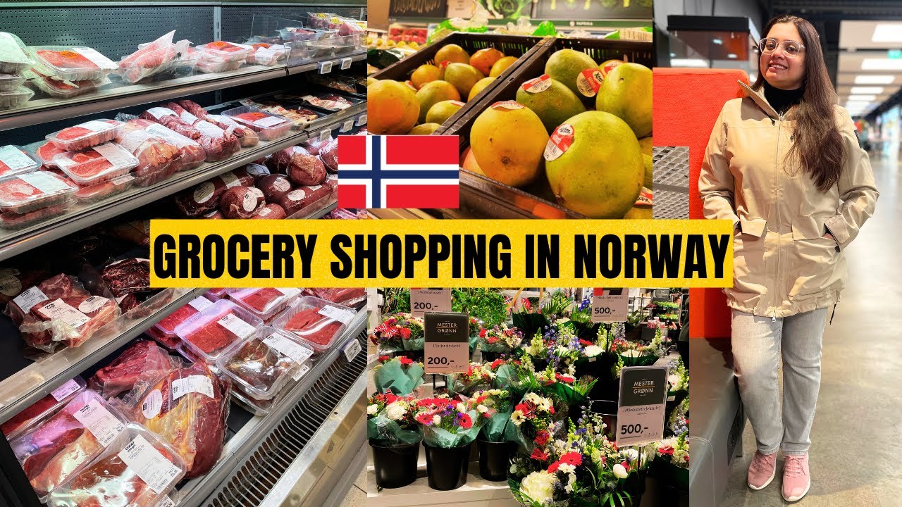 HOW IS GROCERY SHOPPING IN NORWAY FIRST PLANT SHOPPING IN NORWAY YouTube