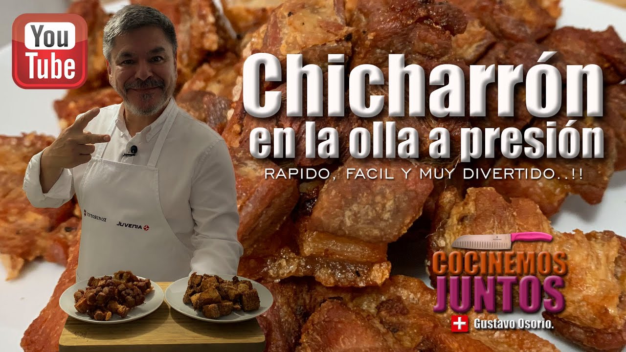 Como hacer unos CHICHARRONES en la olla pitadora | facil..!!