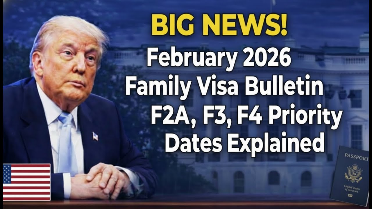 BIG NEWS! February 2026 Family Visa Bulletin   F2A, F3, F4 Priority Dates Explained
