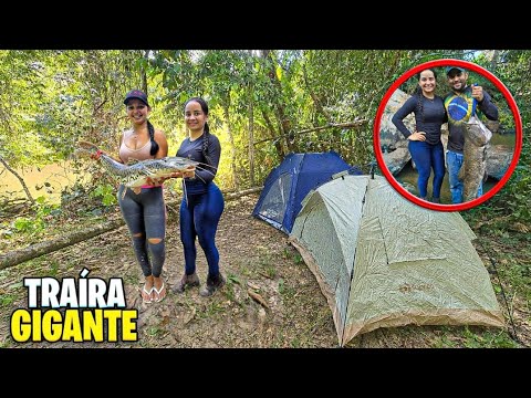 Camping in the Amazon rainforest. Chasing the giant trairão fish.