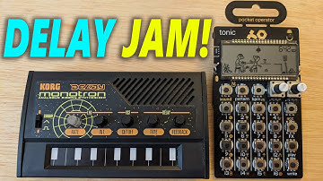 PO-32 and Monotron Delay: Jamming with my Custom Kit!