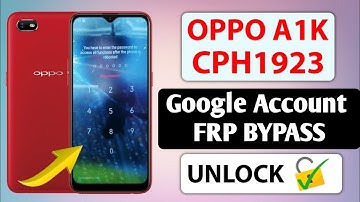 Oppo A1k (CPH1923) FRP Bypass | Pin, Pattern, Password Unlock | Just 1 Click With Unlock Tool 🔥
